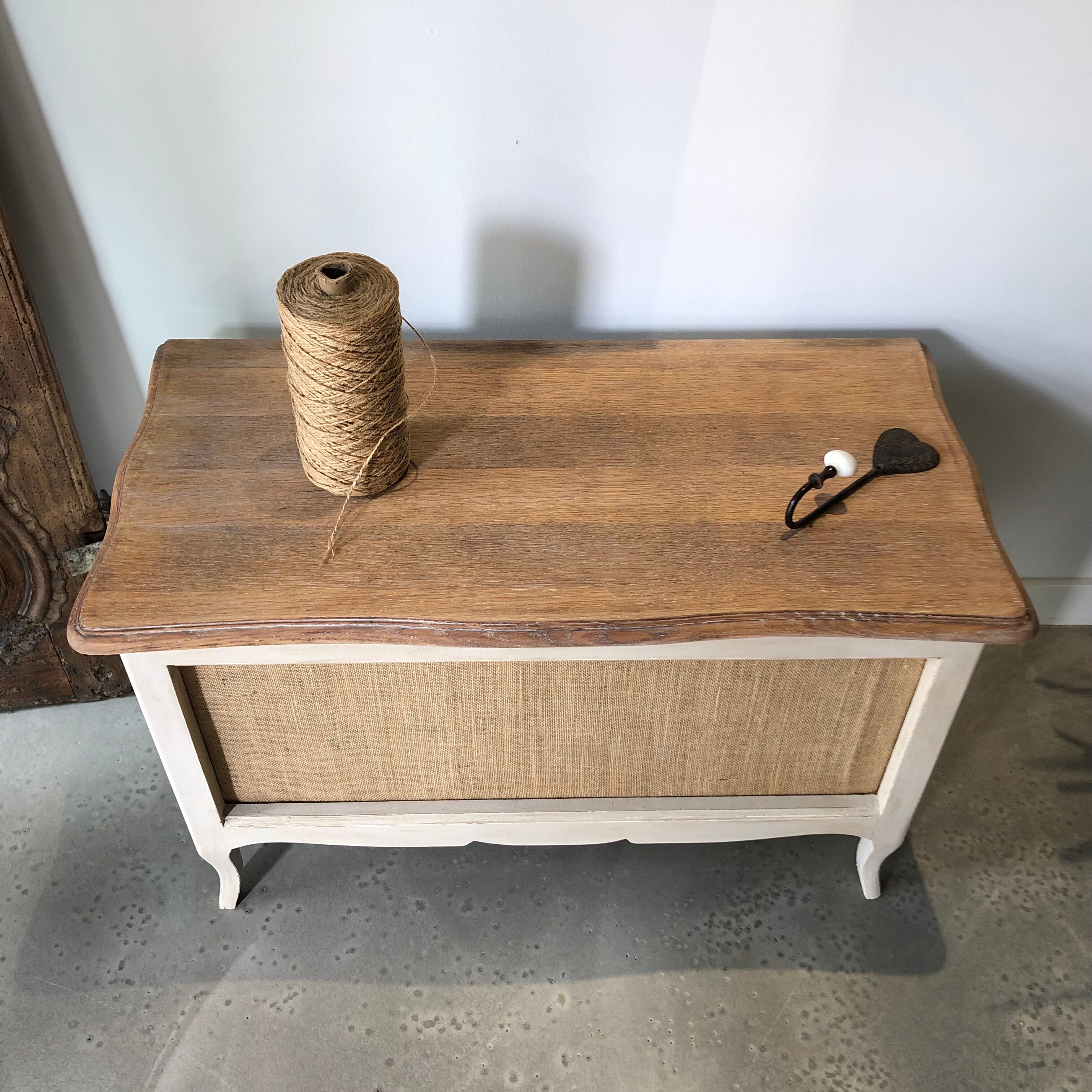 Coffre relooke chene et jute