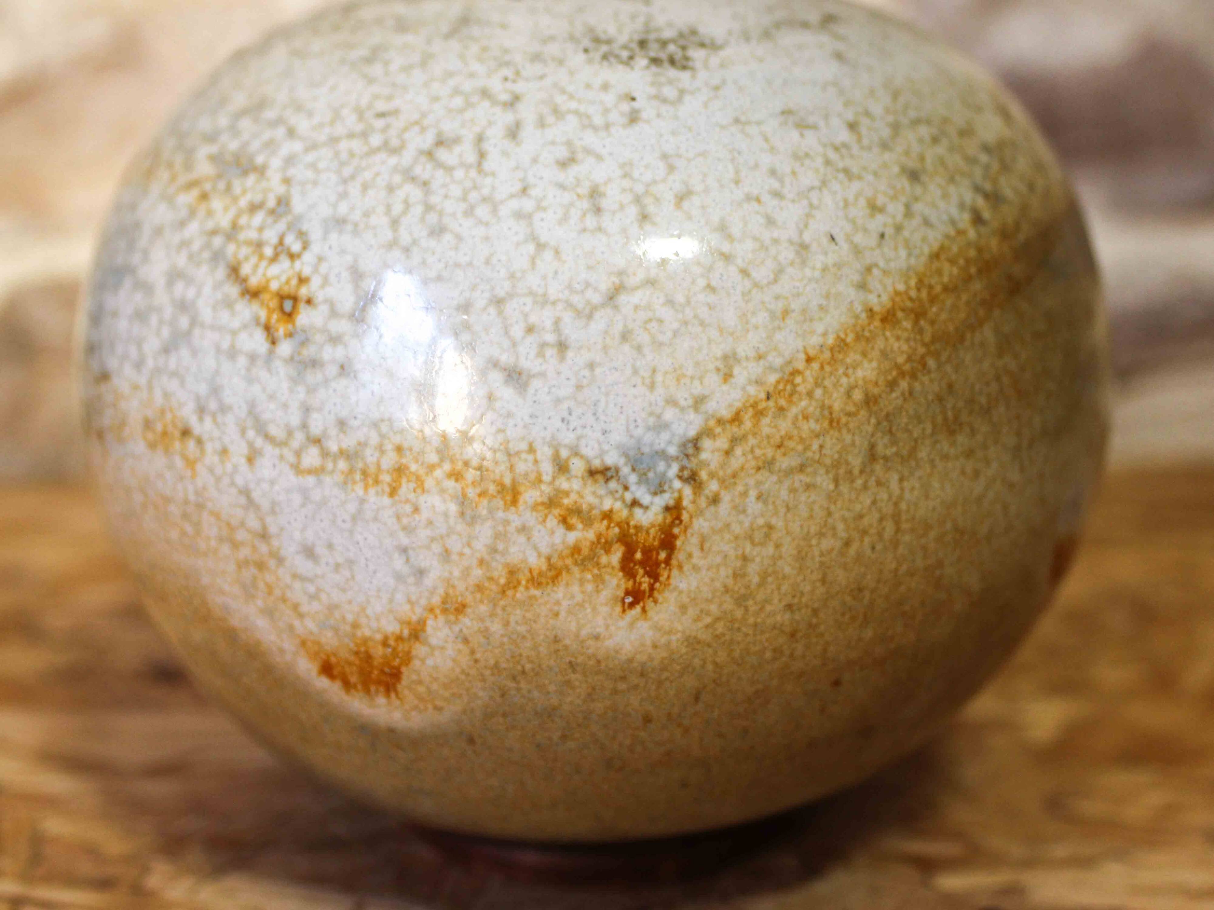 Glazed stoneware vase by Daniel de Montmollin