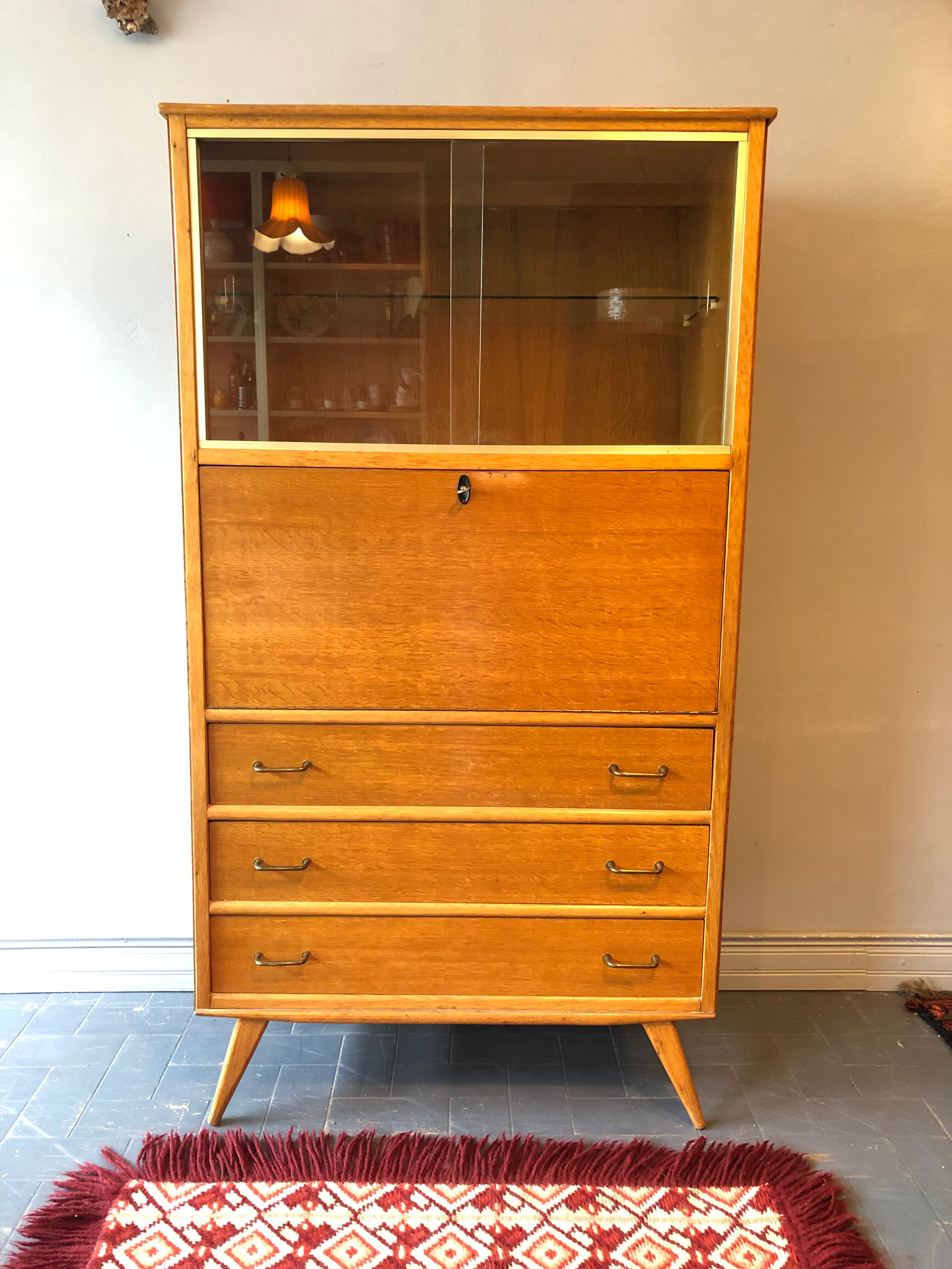 Secrétaire vintage pieds compas