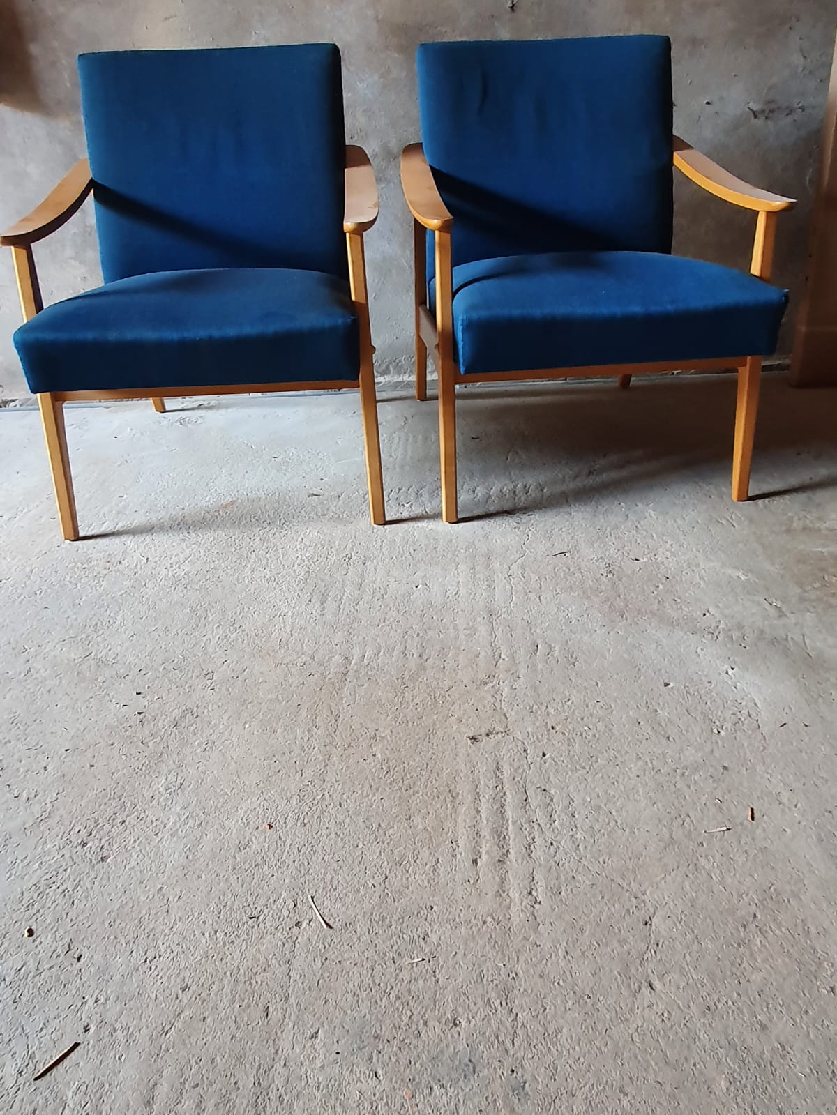 Pair of scandinavian armchairs 1970