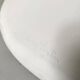 White monobloc design chair by Verner Panton, white edition Vitra.