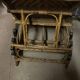 Ancienne chaise longue fauteuil en rotin osier de jardin
