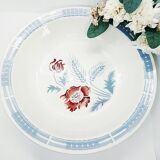 Plat creux Sarguemine Carole motif fleur