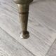 Brass and smoked glass stool