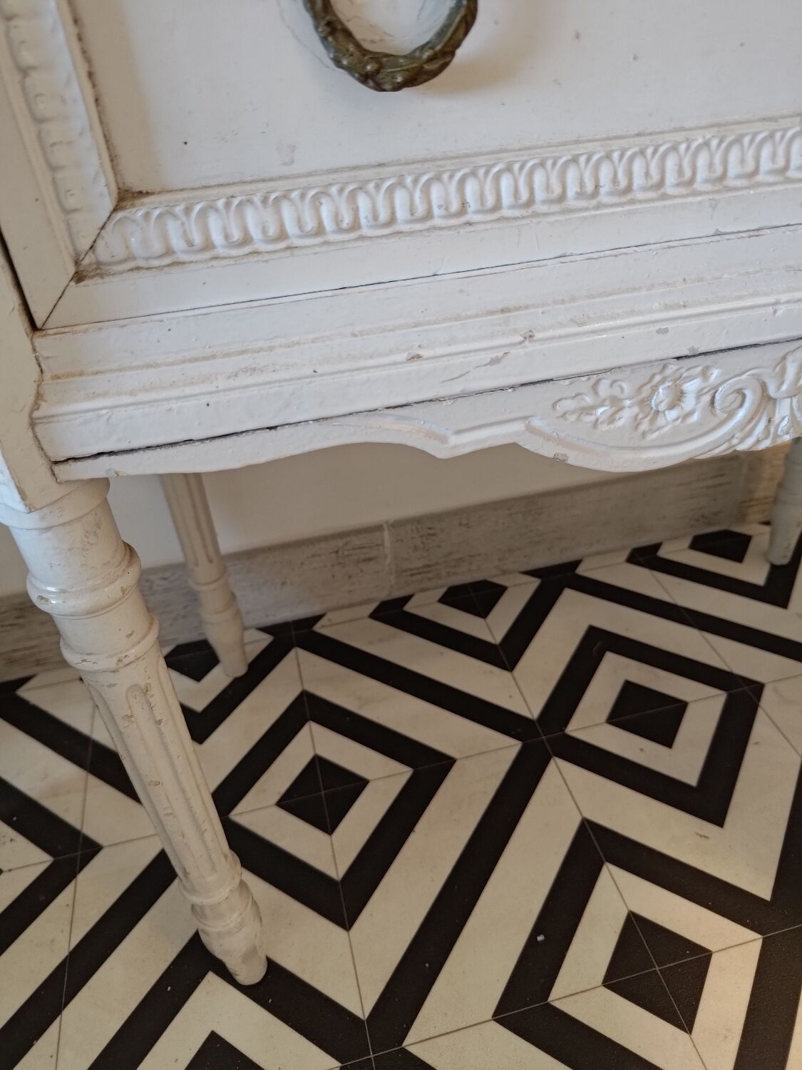 Commode coiffeuse de style Louis xvi