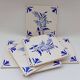 Vintage Hand-Painted Portuguese Azulejos Tiles - 15x15 cm