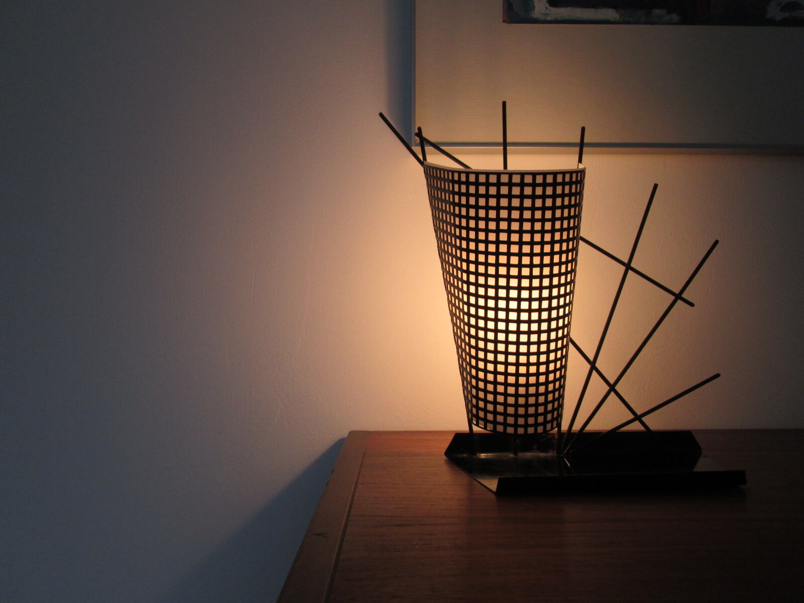 Vintage 1950s Dutch design table lamp