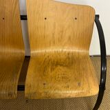 3-seater bench wood and metal