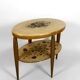 Art Deco gueridon with painted and gilded floral decoration, France – Circa 1920