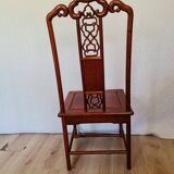 Asian table + 6 round/extendable/oval chairs in rosewood