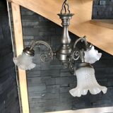 Pure pewter chandelier