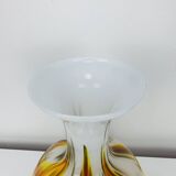 Murano glass opaline vase, 1970s, vintage