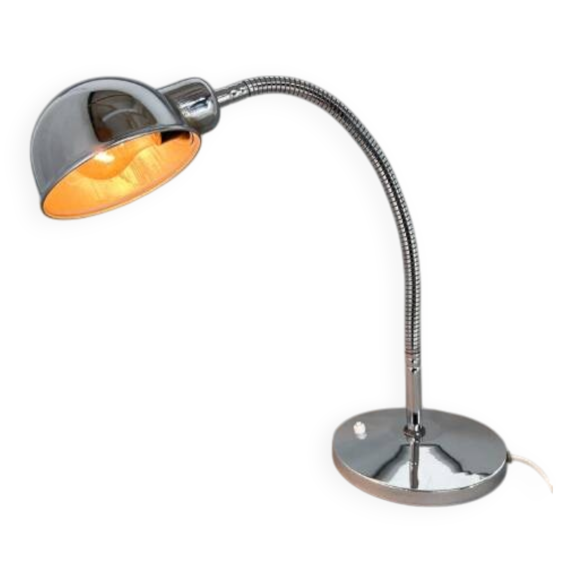 1960's Chrome Adjustable Table Lamp, Italy