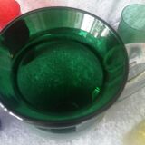 Service in orangeade signed nason moretti murano 50s, 5 pieces