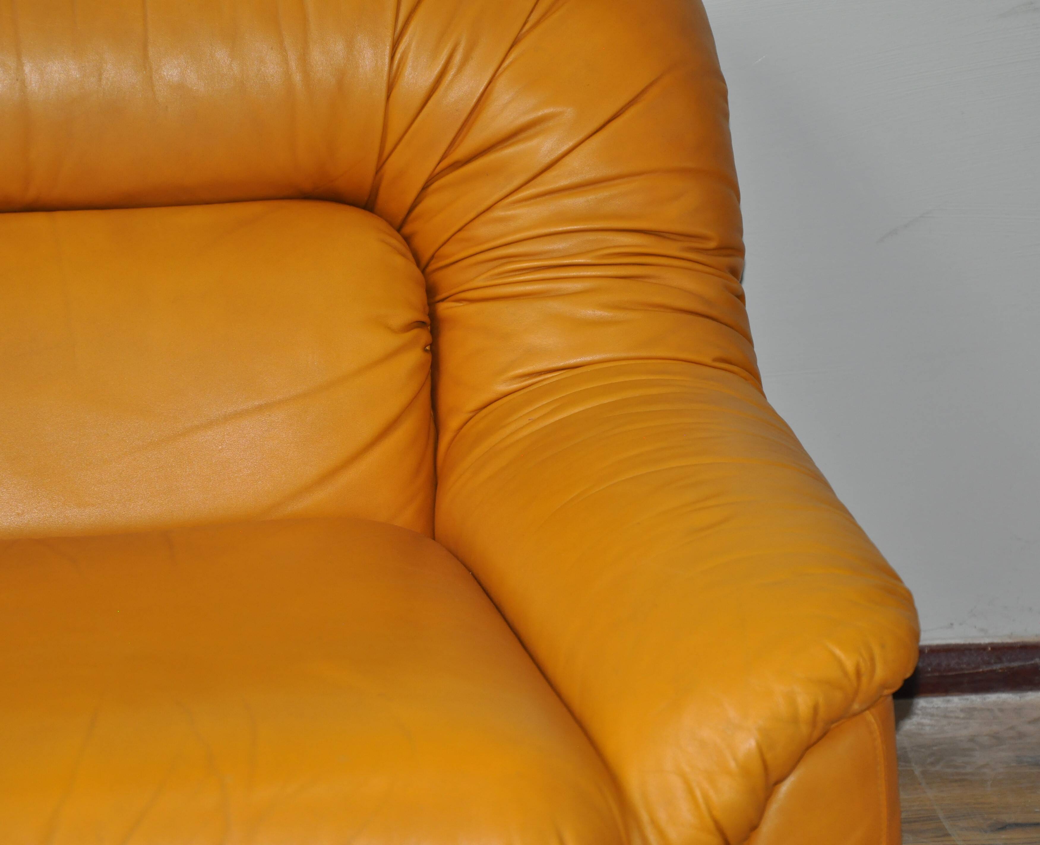 Vintage lederen stoelen