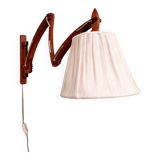 Scandinavian design teak scissor wall light, 1960s