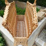 Wicker magazine rack