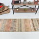 Neutral narrow vintage runner rug,64x262cm