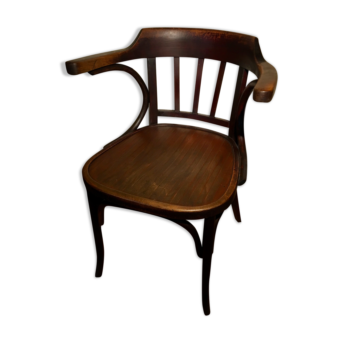 Armchair of workshop stamped Walter Baumann n * 22 - 1930