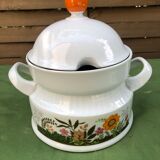 Soup set, tureen and 9 hollow plates 60s Winterling Bavaria