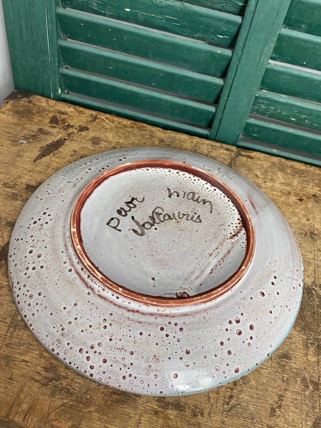 Daniel Etienne Vallauris ceramic plate