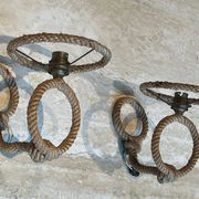 Paire d'appliques en corde d'Audoux Minet