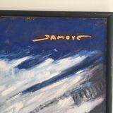 Painting "blue composition" by Damoye