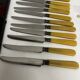 12 Antique Knives with Bakelite Handles and Stainless Steel Blades - 24 cm - Paris