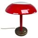 Lampe de bureau champignon Art déco rouge