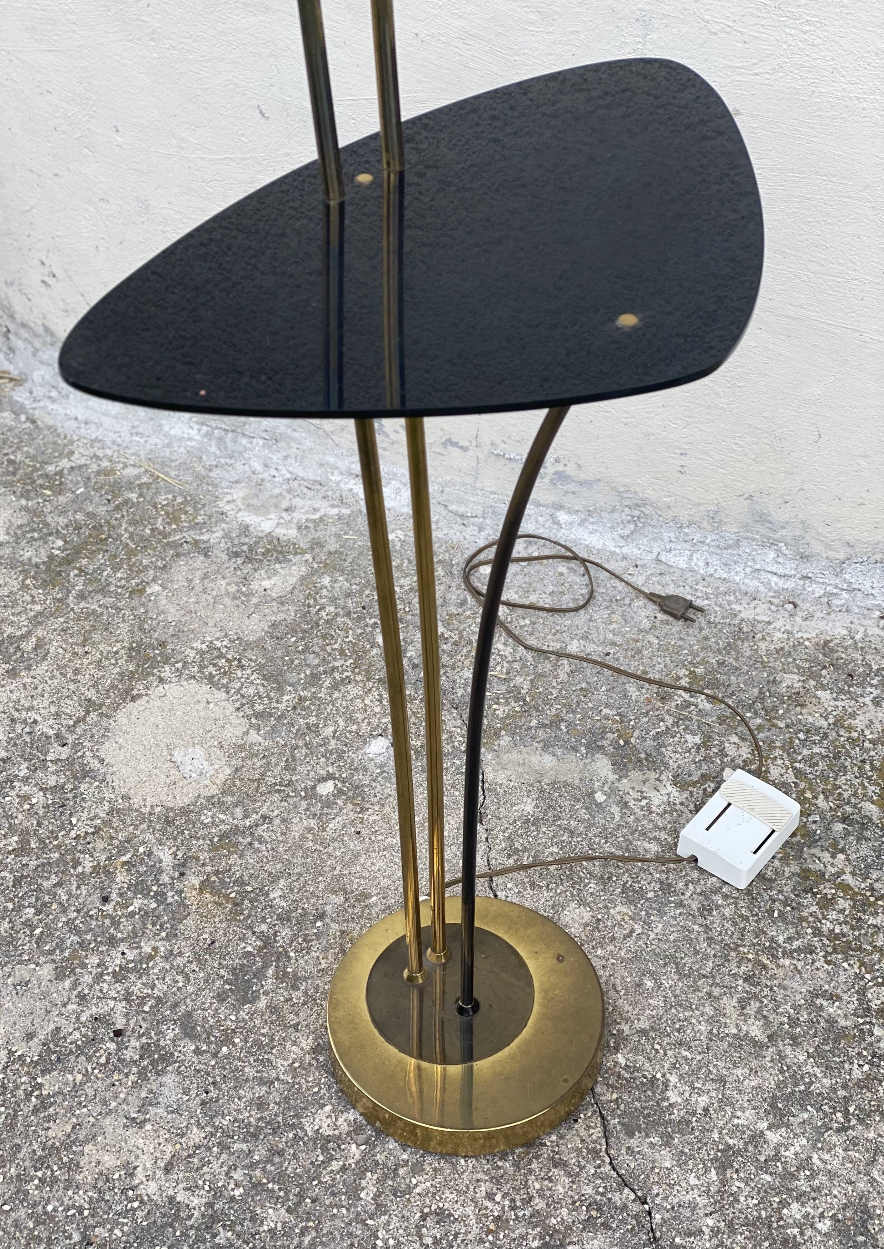 Arlus vintage 1950 reed floor lamp