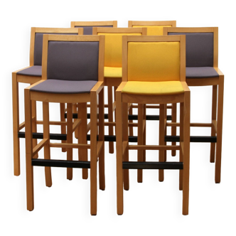 Set of 7 Segis designer stools