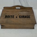Wooden wax box, vintage.
