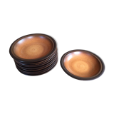 Series of 10 hollow sandstone plates
