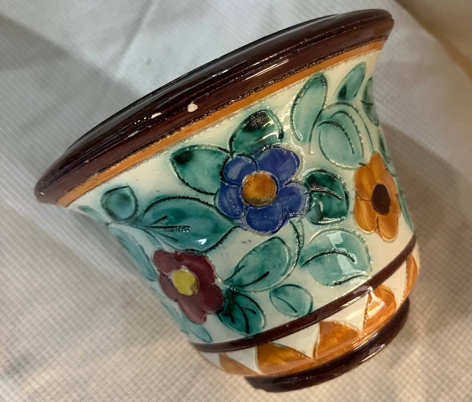 Ceramic flower pot cover