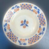 Plat rond creux terre de fer