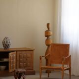 Kaare Klint, a pair of Safari chairs in ash and leather, Rud. Rasmussen, 1960s.