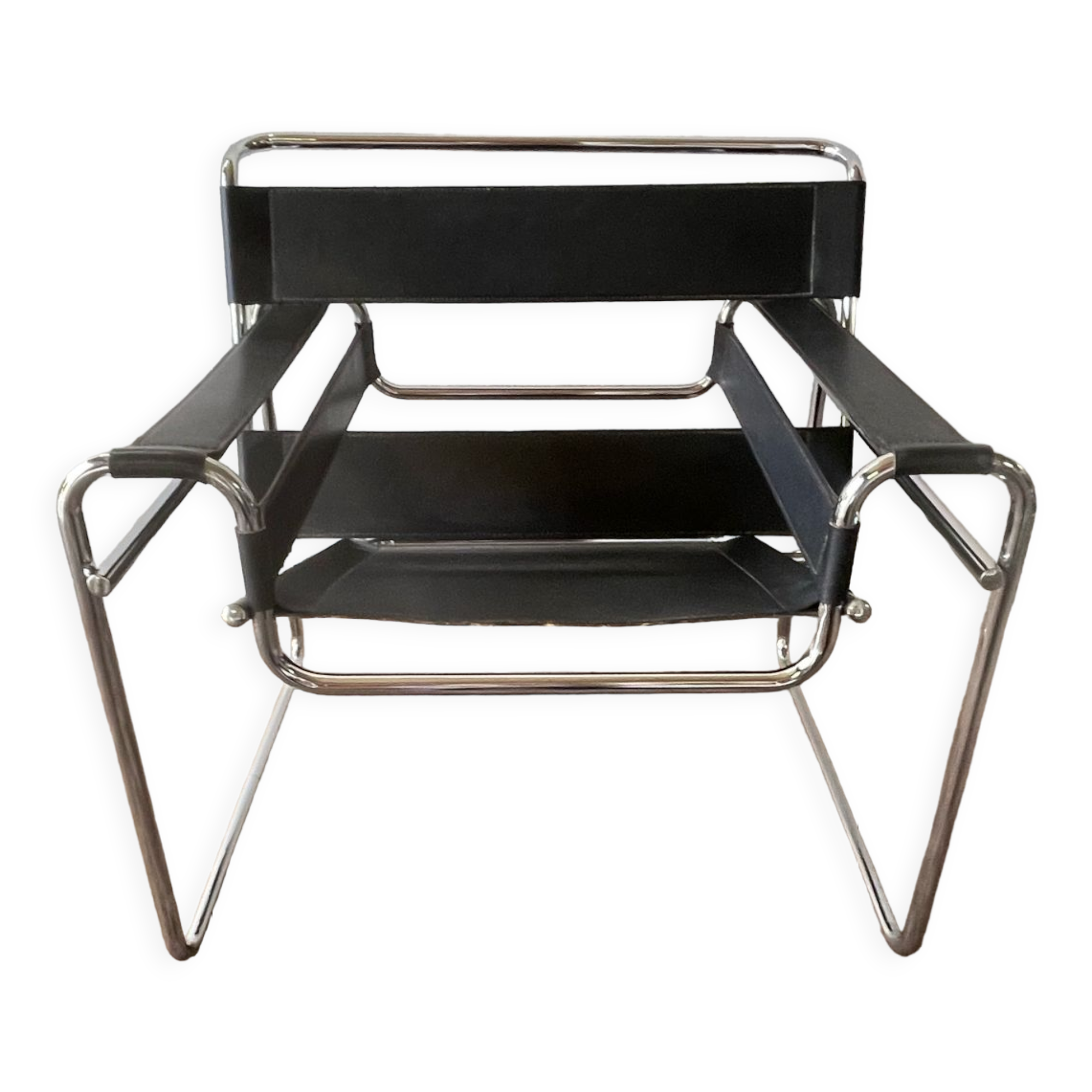 Wassily armchair by Marcel Breuer black