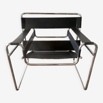 Fauteuil Wassily par Marcel Breuer noir