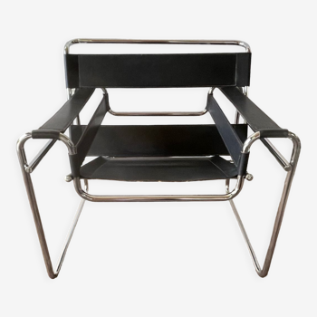 Wassily armchair by Marcel Breuer black