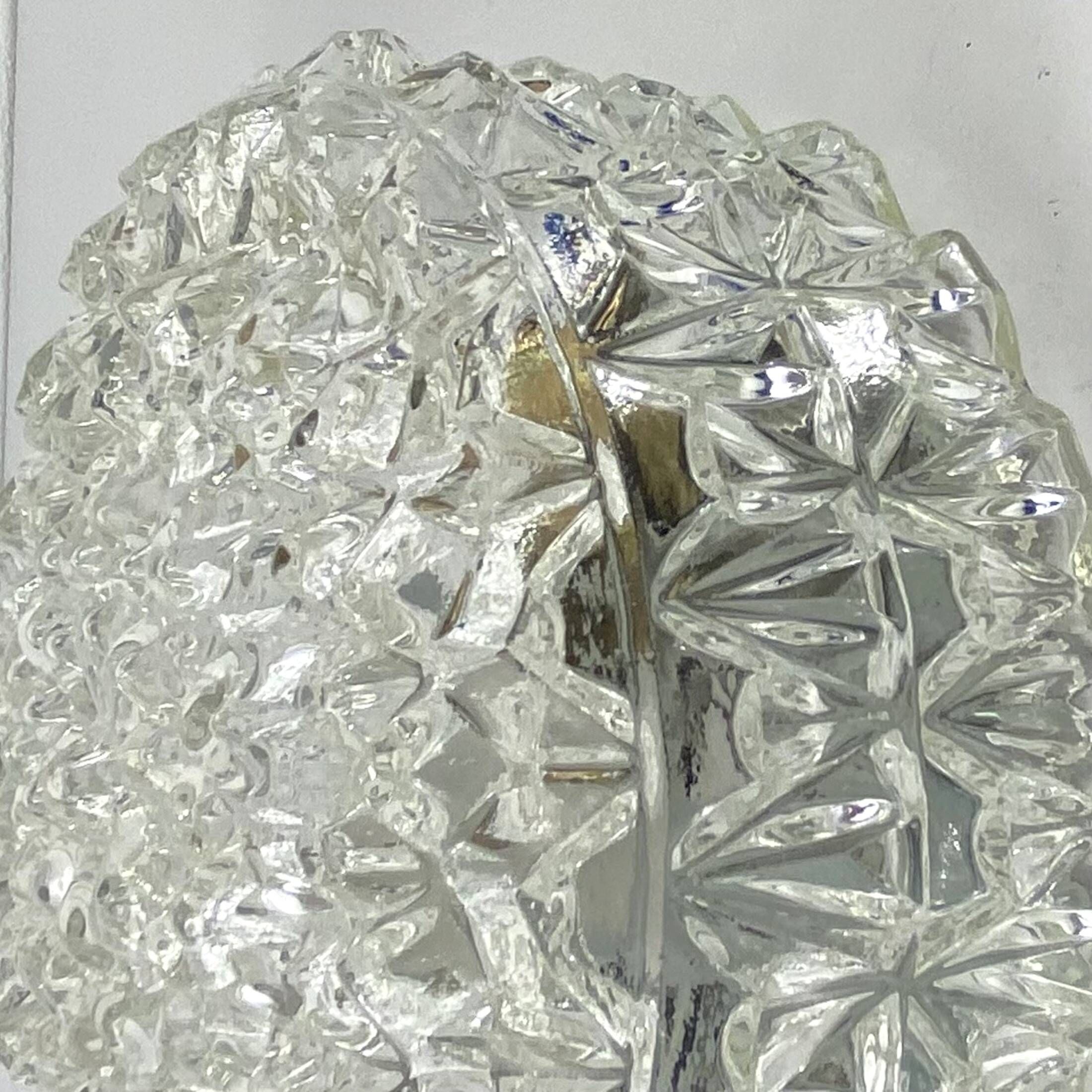 Wall light ceiling round glass minimalist 1970 1980 seventies eighties