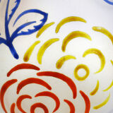 Art Deco vase in primary colors