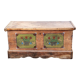 Alsatian polychrome wedding chest eighteenth -nineteenth century