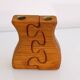 Pair of Swedish wooden candlesticks 1970