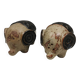 Ceramic elephants as salt and pepper sets made for Danish Søholm 1970-80s
