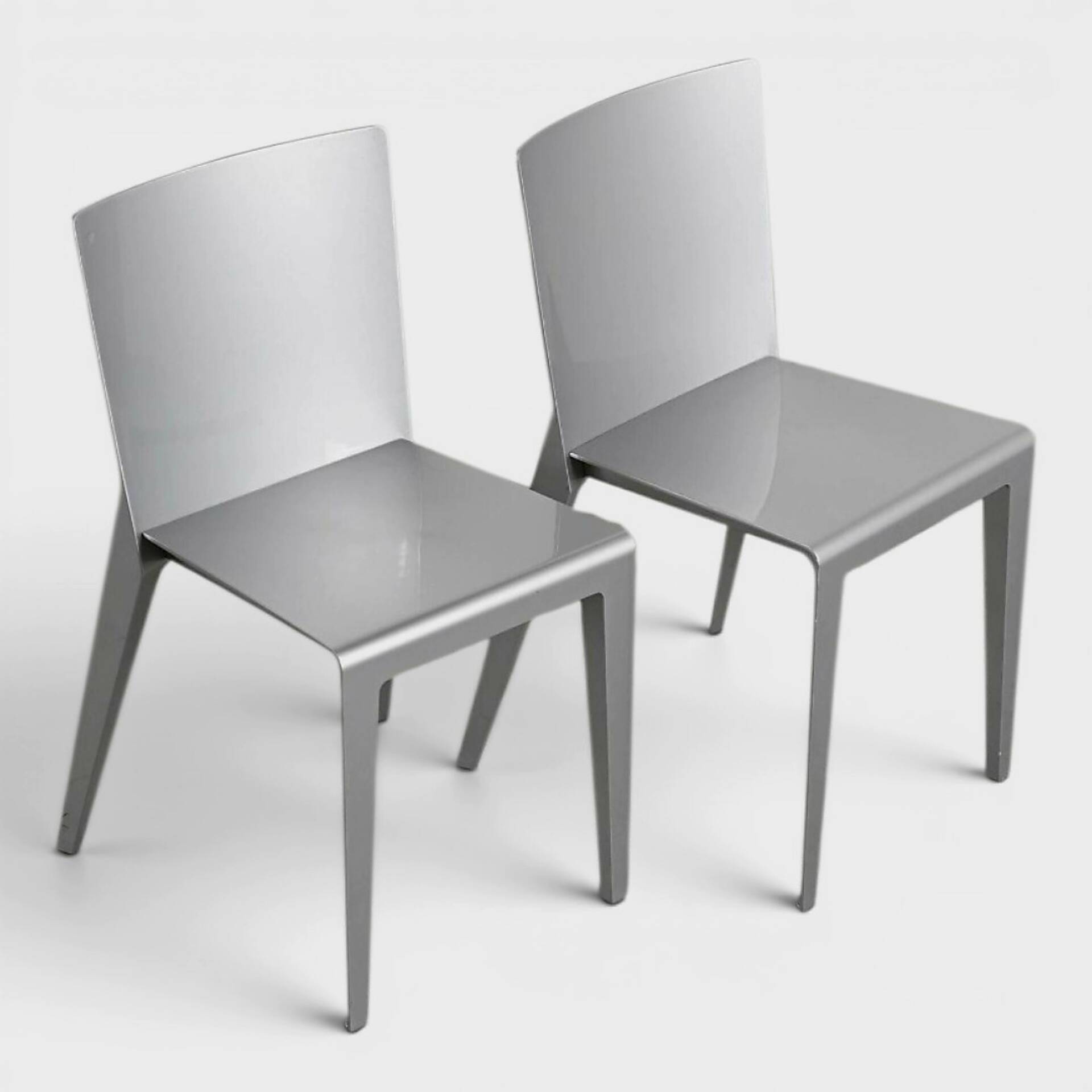 Iconic pair of "Alfa" chairs by Hannes Wettstein - Molteni&C
