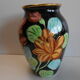 Vase polychrome Vallauris jtf floral 50