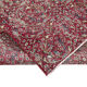 Hand-knotted vintage turkish red carpet 165 cm