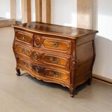 Louis XV Tomb Commode In Walnut From the 18th Century