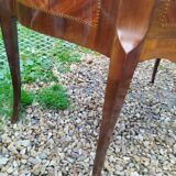 Commode ancienne marqueterie style louis xvi plateau marbre