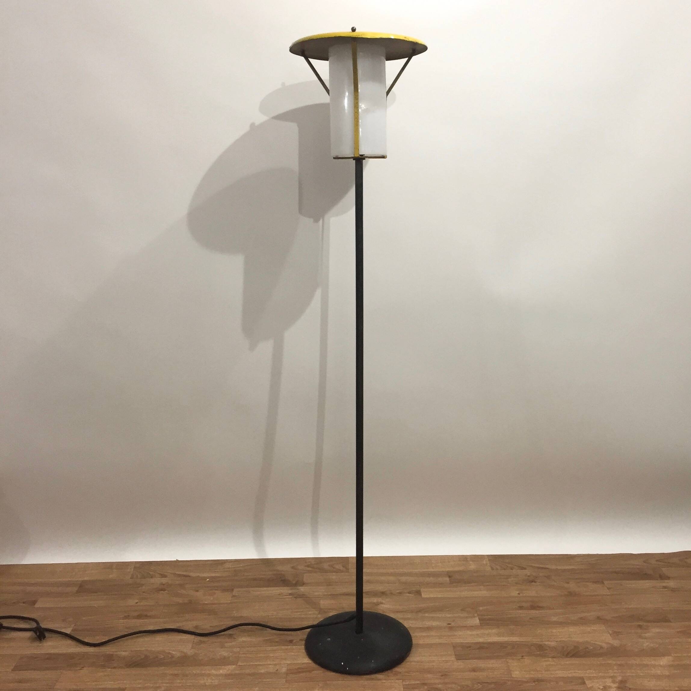 Modernist reading floor lamp from the 1960s